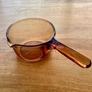 Corningware Vision 0.7L Saucepan Amber Vintage Pyrex Glass
